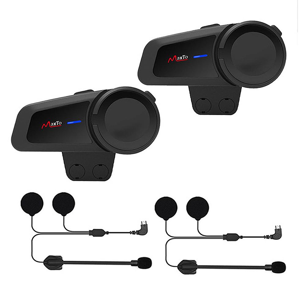 Maxto M2 BT Motorrad Helm Intercom FM Helm Wasserdicht Moto Interphone Ersatz für Vimoto