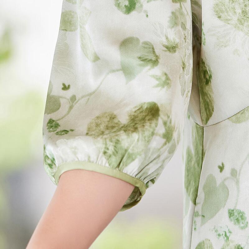 Paster Elegant V-Neck Chiffon Midi Dress