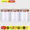 Food-Grade Borosilicate Glass Tea Canister for Coffee, Flower Tea, and Powder - Moisture-Proof Storage Jar