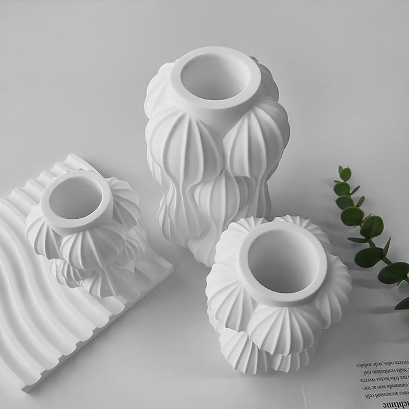Geometric Vase Silicone Mould Epoxy Resin Casting Mold DIY Flower Pots Planter Jewelry Molds Flower Arrangement Decors