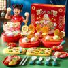 Chinese Food Theme Simulation Kitchen Toy Set Cooking Interactive Toys Toddlers Play Set