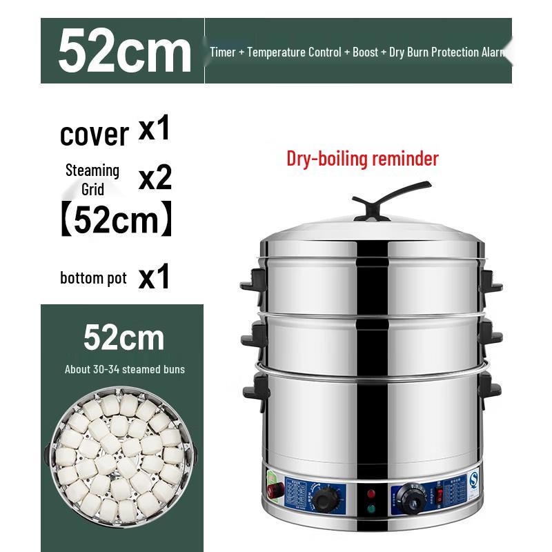 JPHZNB Stainless Steel Electric Steamer Pot