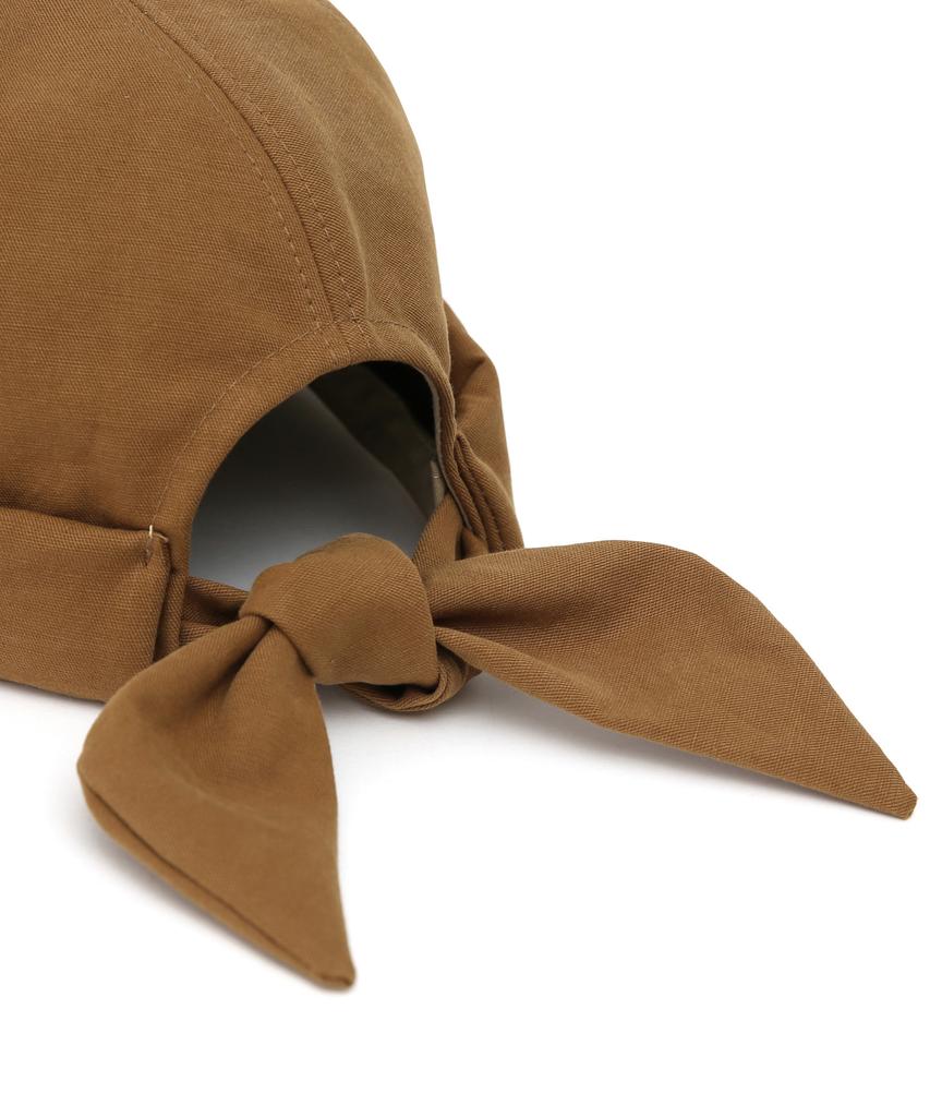 Eondeokeonteulolseutyudio Ribbon Brimless Cap Half Moon / Ribbon / Bio Desert