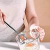 Mini Manual Whisk Stainless Steel Hand Mixer Coffee Blending Whisk Compact Kitchen Tool for Mixing Sauces Beating Eggs Whisking Batters Cocktails