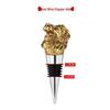 Golden Lion Head Wine Bottle Stopper
