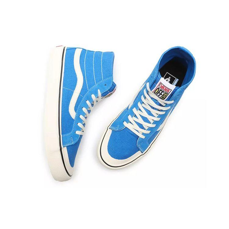 Vans Sk8-Hi 138 Decon SF Salt Wash - Directoire Blue Unisex Sneakers Antikk-hvit VN0A3MV14UG