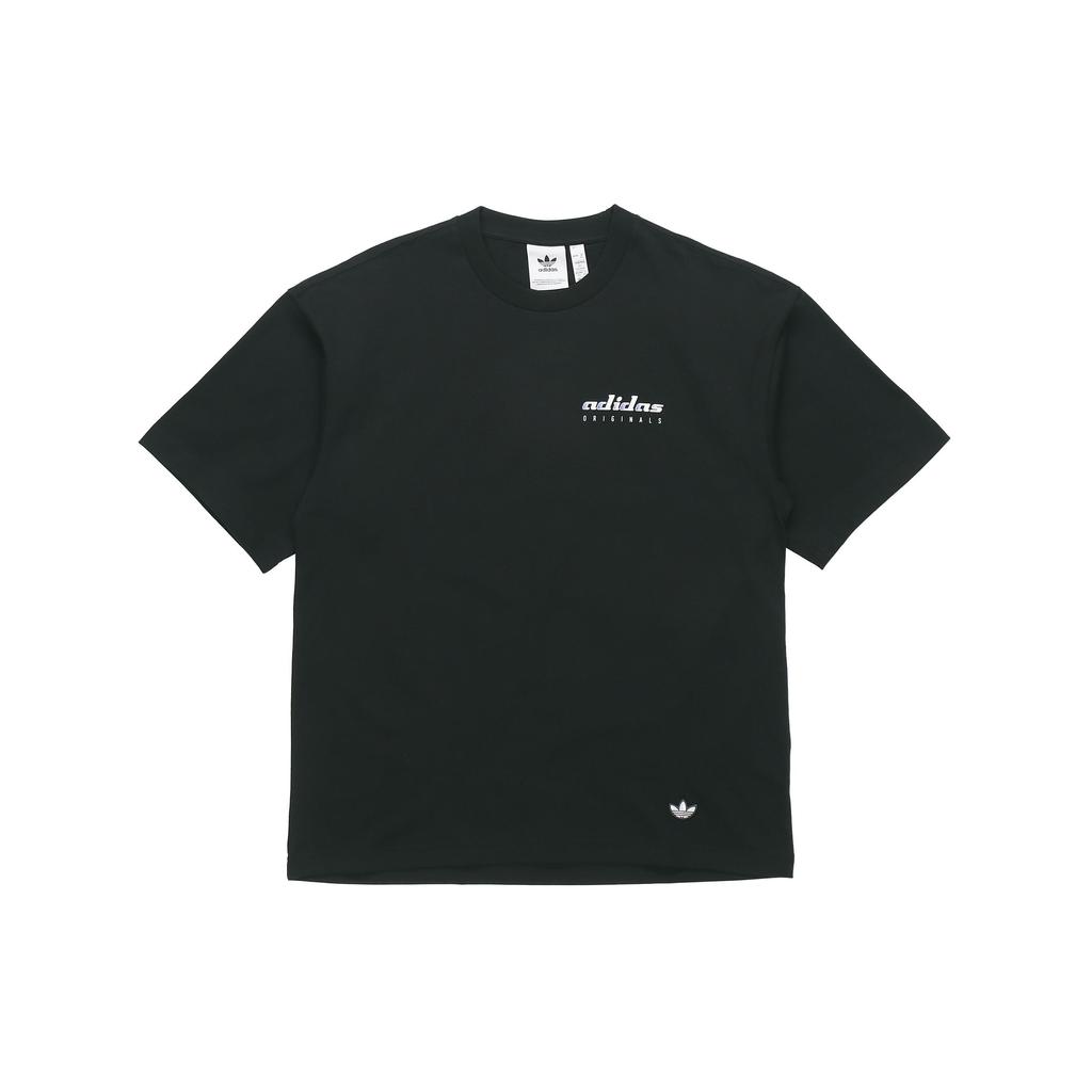 Adidas Originální tričko Originals Trefoil Tgp s krátkým rukávem a potiskem na zádech Pánské topy Černá HA4747