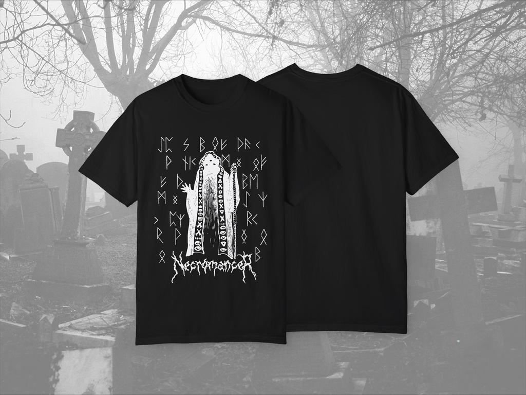 Necromancer Gothic Tshirt RPG for Dungeon Master Role Play Gift Occult Undead Death Punk Necromancy Geeky Comfort Colors Tee