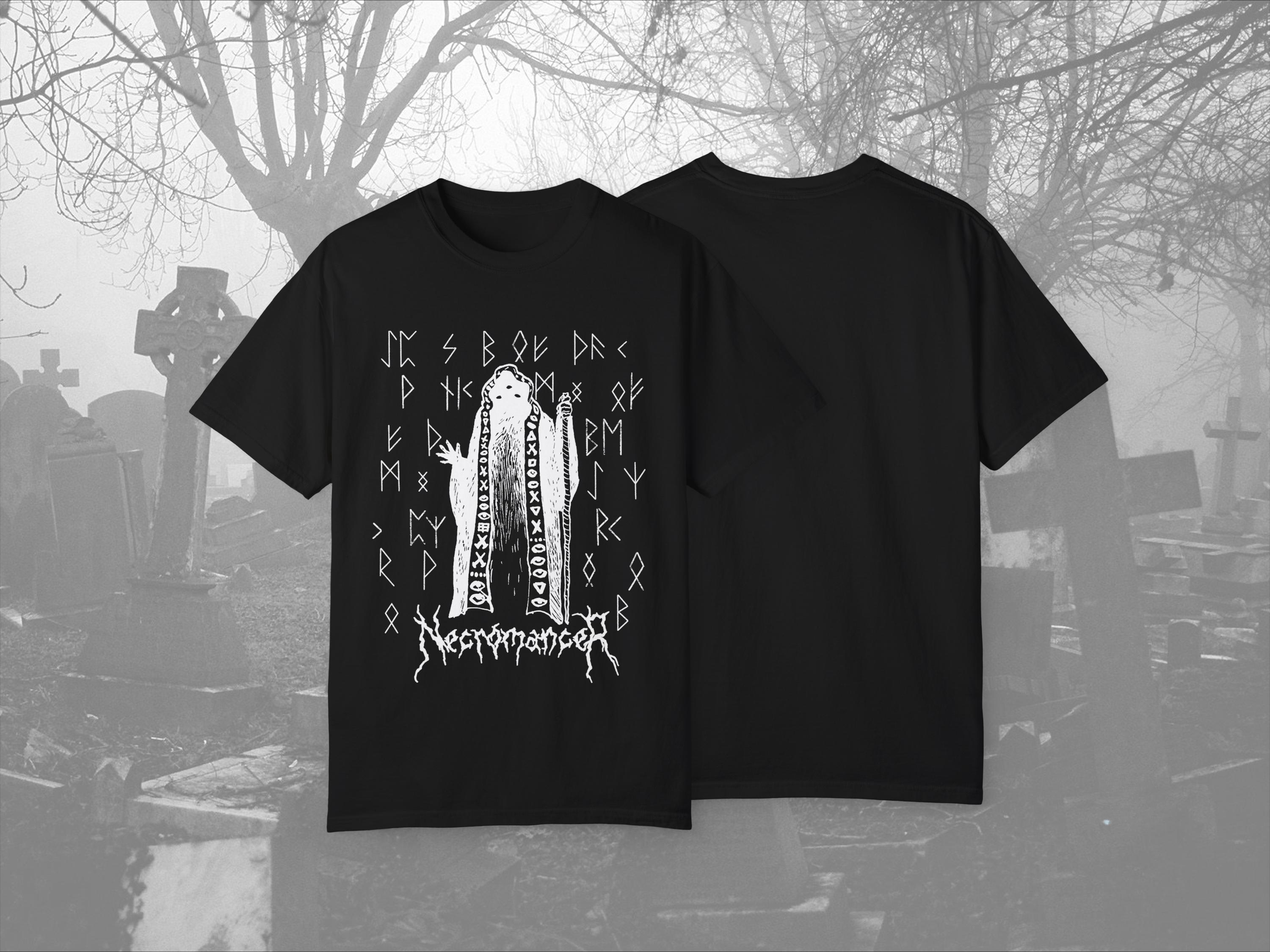 

Necromancer Gothic Tshirt RPG for Dungeon Master Role Play Gift Occult Undead Death Punk Necromancy Geeky Comfort Colors Tee 4XL