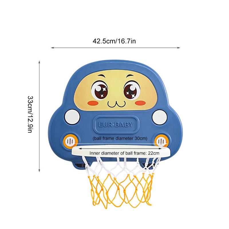 Portable Mini Basketball Set Collapsible Punch-Free Backboard Ball Goal Toys For Children