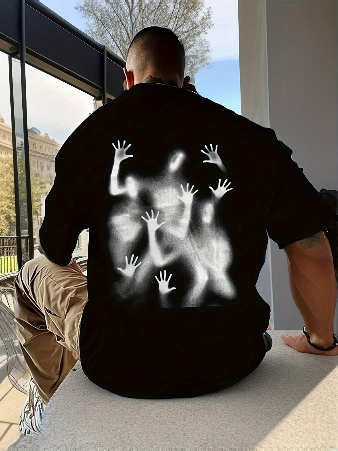 

Men S T Shirt Horror Summer Y2K Skeleton Hand Hipster Grunge Women Cotton Tee Streetwear Oversize Casual Trend Loose Clothing S разноцветный