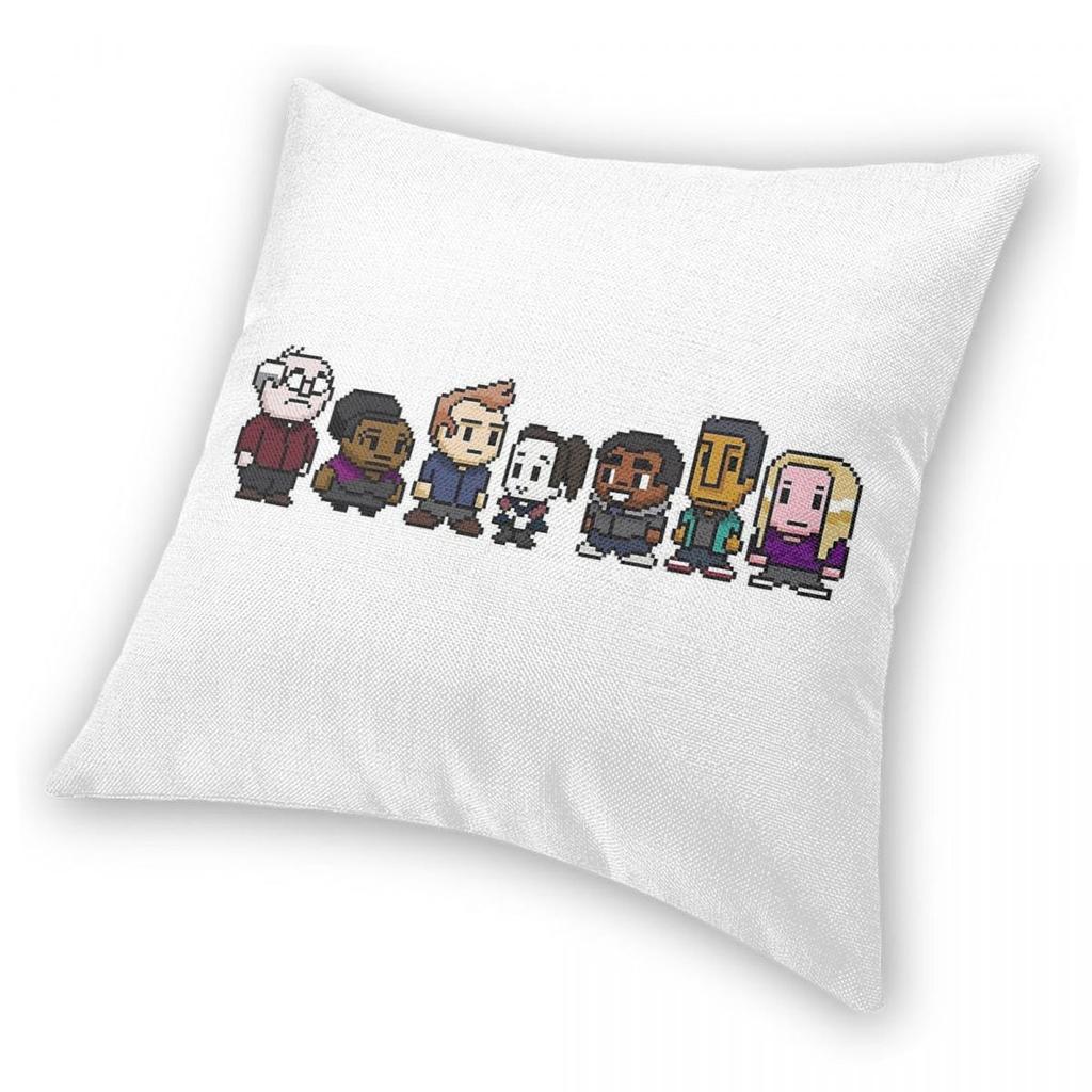Community Tee Pillowcase Polyester Linen Velvet Printed Zip Decorative Throw Pillow Case Sofa Seater Cushion Cover 45X45