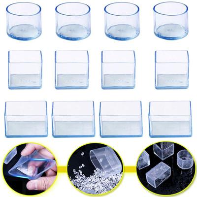 Nuovissimi Gommini in Gomma per Gambe di Sedia Antiscivolo Piedini per Tavolo Copripolvere Calzini Cuscinetti Proteggi Pavimento Tappi per Tubi Piedini per Mobili 4 PZ