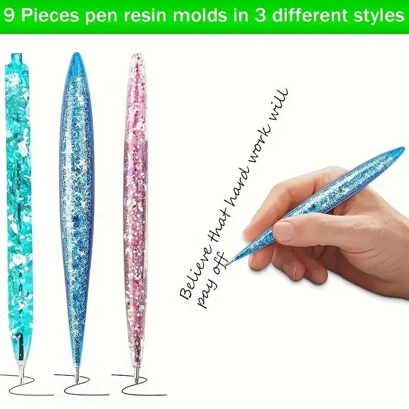 Practical and Creative DIY Ballpoint Pen Set with Ink Refills Resin Crafts for Handcrafting Stationery Gifts