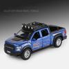 1/32 Ford F150 Raptor Legering Bilmodell Lyd og lys Trekk tilbake Barneleke Samleobjekter Bursdagsgave