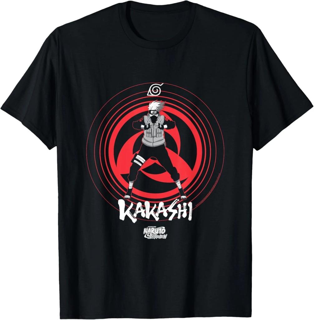 Naruto Shippuden Kakashi Shares an Eye Symbol Anime T-Shirt