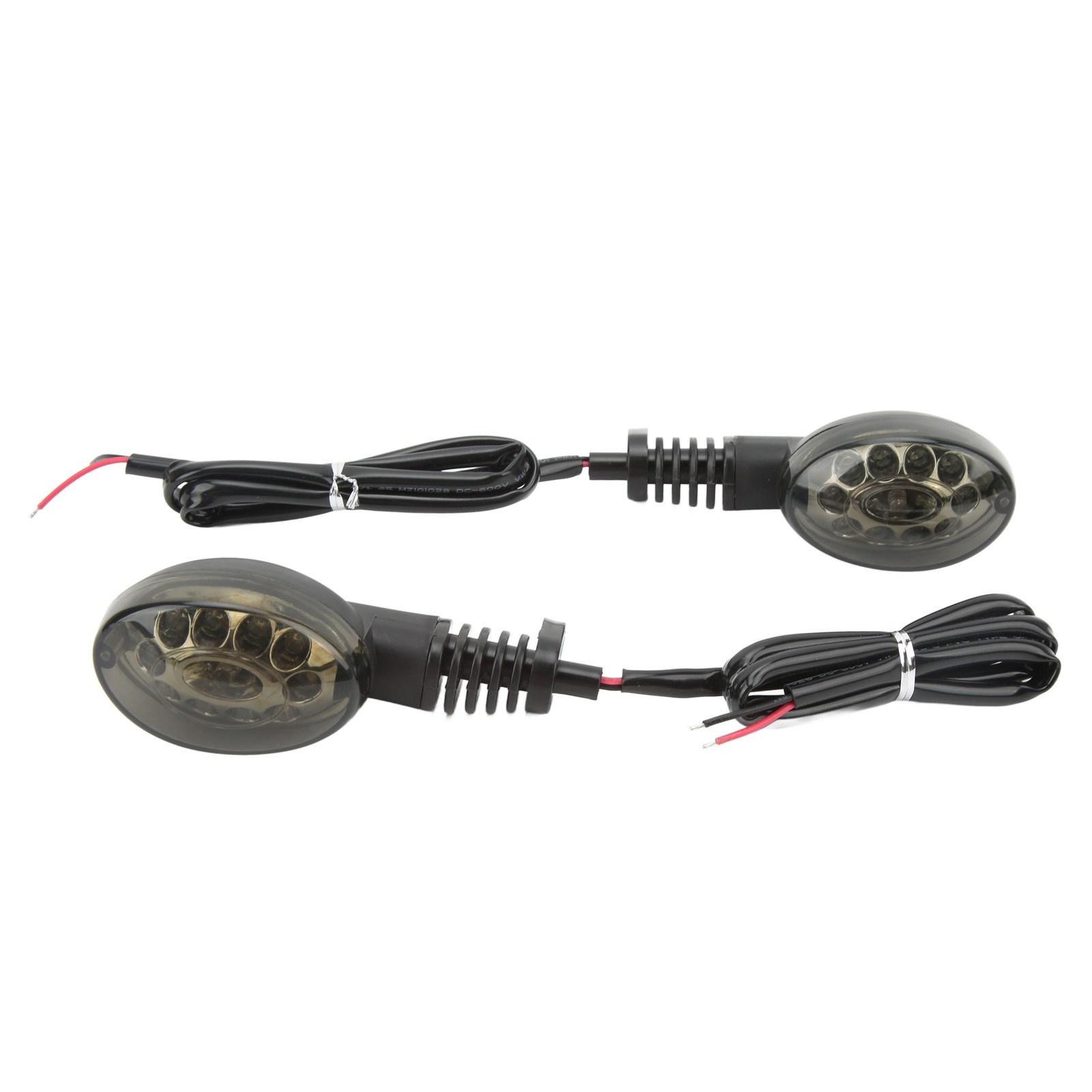 

2PCS Motorcycle Front Rear Turn Signal Lights 12 V LED Blinker Indicator Light Replacement For 250R 2008‑2012