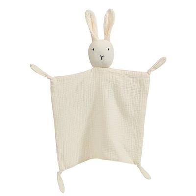 MK Infant's Upright Rabbit Handkerchief Attachment Doll, Ivory, korejské kojenecké výrobky