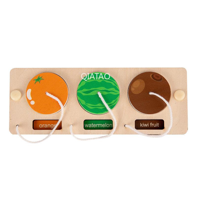 Baby DIY Montessori Activity Busy Board Parts Latch Toy Wooden Puzzle Accessories Material Early EducationToy for Children Gifts