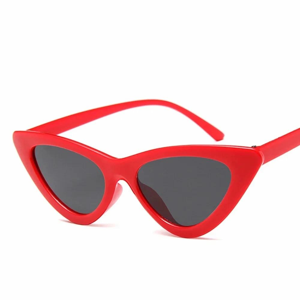 Vintage Cateye Sunglasses Women Retro Small Cat Eye Sun Glasses Designer Colorful Eyewear For Female Oculos De Sol