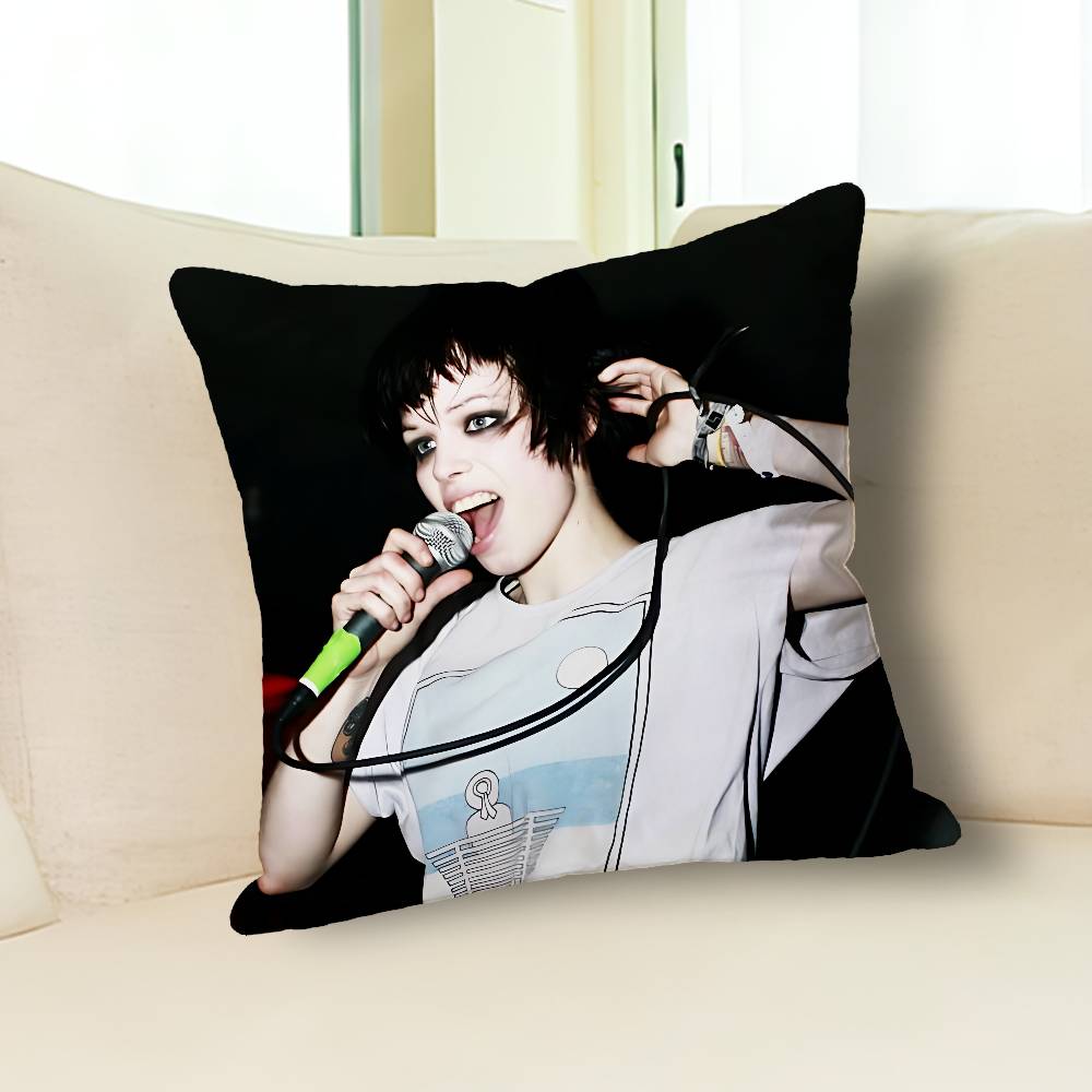 A-Alice G-Glass Singer Pillow Cases for Bedroom Living Room Sofa Home Decor Polyester Cushion Cover with Zipper