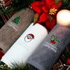 Songwol Handtuch Weihnachten Weihnachtsmann Stickerei 150g Baumwollhandtuch 3 Stück Kraft