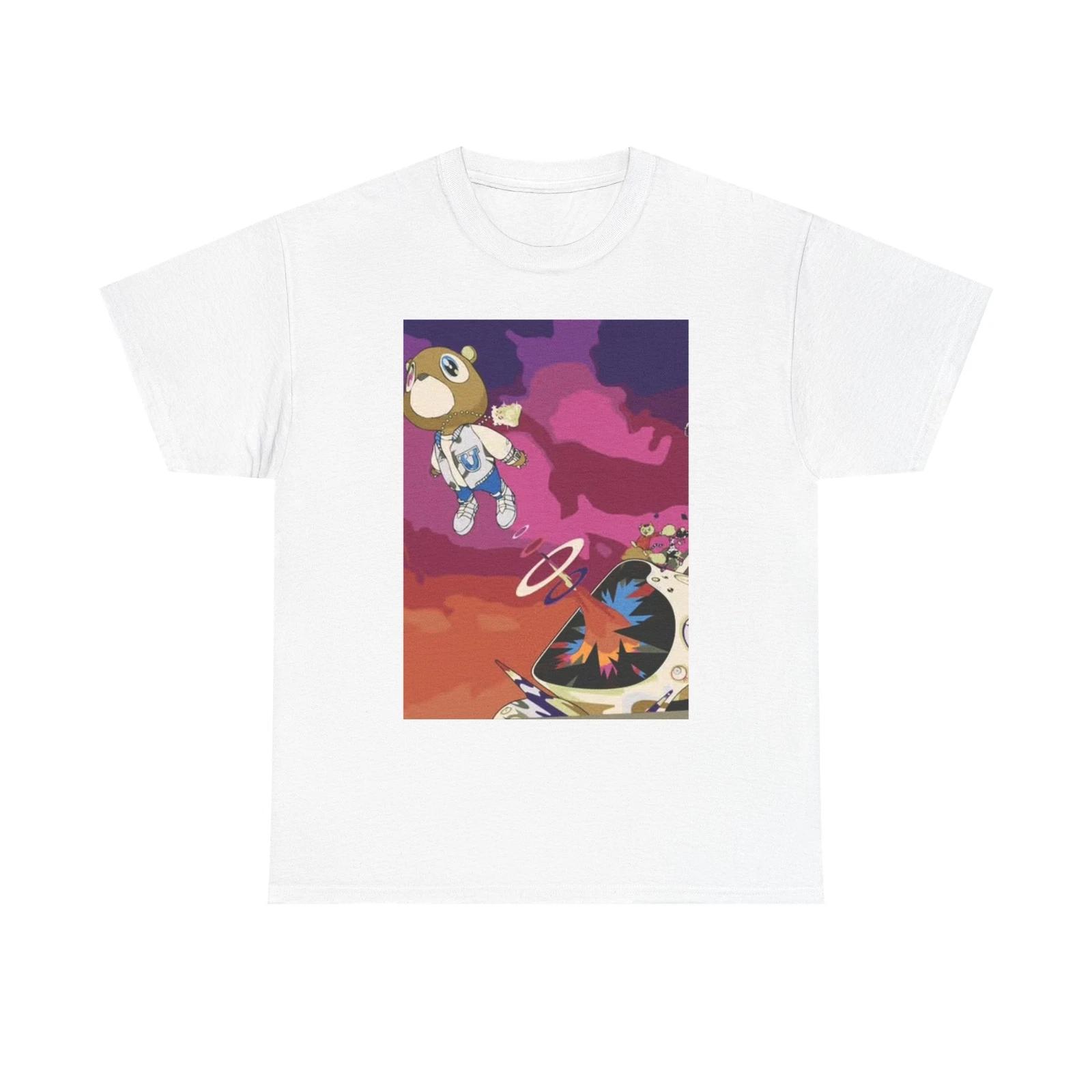 Men s and Women s T-shirts Kanye Album Cover Graphic L