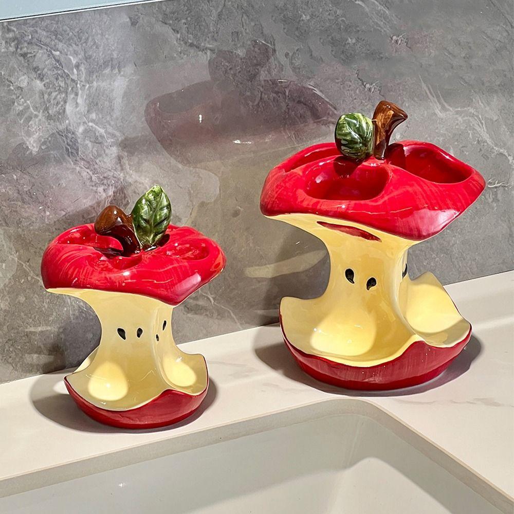 Waterproof Ceramic Toothbrush Holder 3/4 Holes Makeup Brush Rack  Bathroom Sink