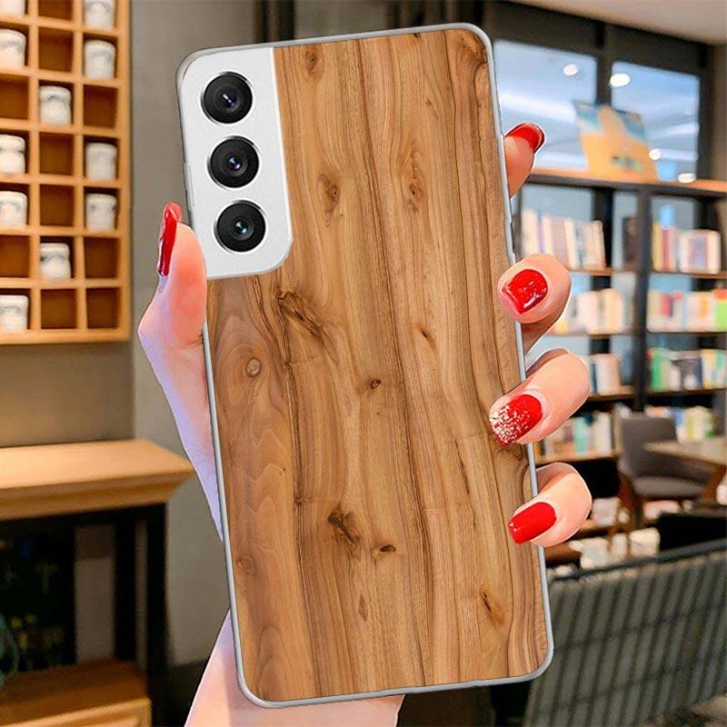 Wood Wooden Pattern Cover Phone Case For Samsung Galaxy S26 S25 Edge S24 Ultra S23 S22 Plus S21 S20 FE Soft Fundas Shell Galaxy
