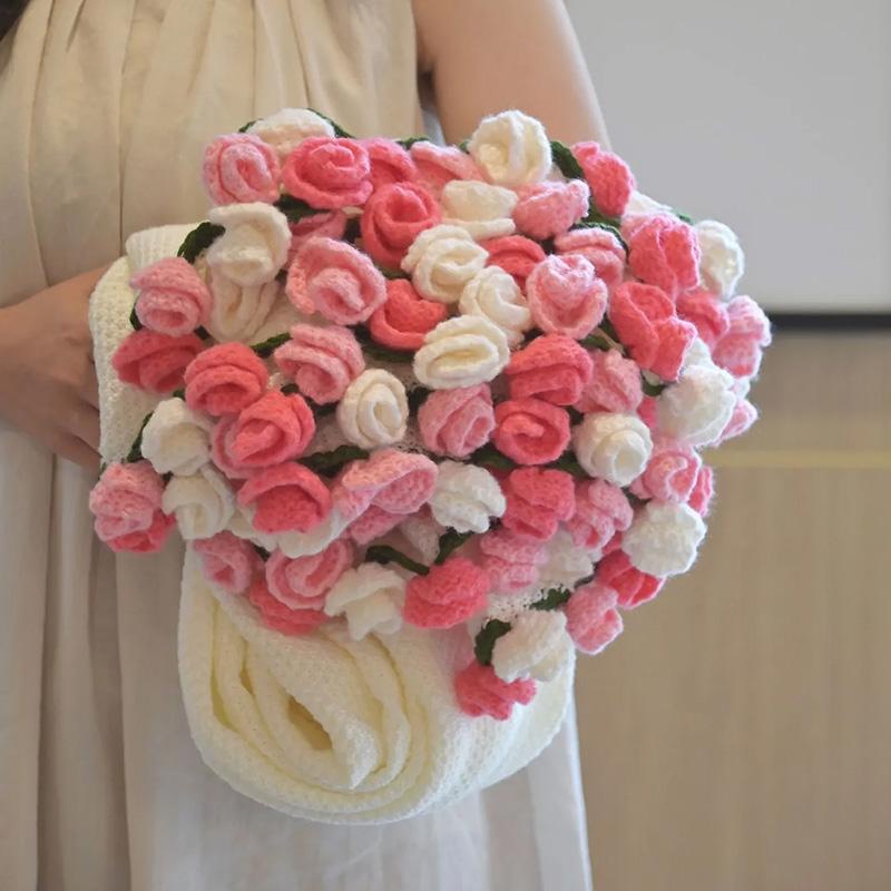 Pink Rose Blanket Soft Blanket For Bedroom Flower Bouquet Blanket Birthday Valentine'S Day Mother'S Day Gift Home Decorations