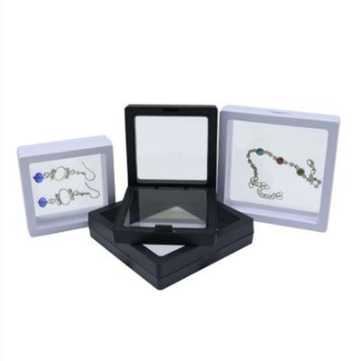White Transparent Suspension Display Cases Jewelry Box Necklace Storage Holder