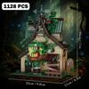 Moc City Treehouse Piranha Plant Horrors Shop Building Blocks Cannibal Flower Cabin Openable Mouth Bricks Toys For Kids Gift