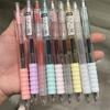 9 Stück Gelstift Schwarz 0,5 mm Tinte Druckstift Komfortgriff Schreibstifte Büro Schule Kugelschreiber Japanische Schreibwaren