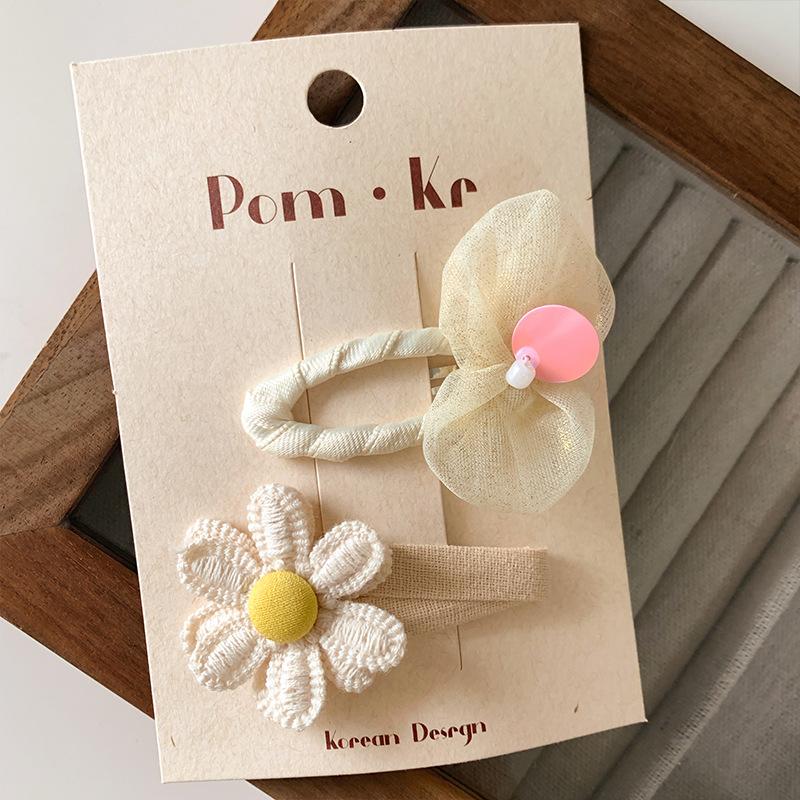 Baby Girls Chiffon Flower Snap Hair Clips Bow Accessories for Little Girls Teens Toddlers Kids Party