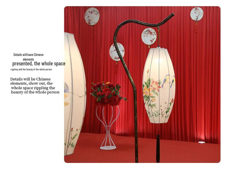 Antique Iron Art Bamboo Lanterns: Han Tang Wedding & Event Decor
