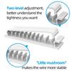 10-Slots Self Adhesive Cable Organizer Clip Holder For PC TV Charging Desk Car Line Wire Winder Management Fixing Manager Clamp