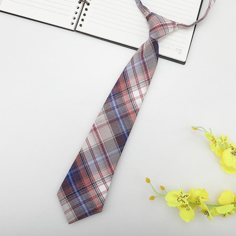 Japanese Plaid Black Bow Tie Collar Rope Women'S Necktie College Wind Streamer Jk Bow Shirt Ins Sailor Suit