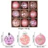 9Pcs 7CM Christmas Balls Christmas Tree Decoration Hanging Pendants Ornaments Party Home Decor 2025 New Year Navidad Gift Decor