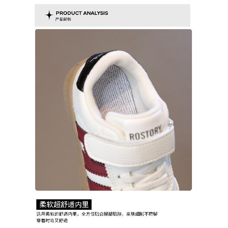 Mädchen Weiße Sneaker, Frühling und Herbst Neue Fleecegefütterte Sportschuhe, Freizeitschuhe für Ältere Kinder und Studenten