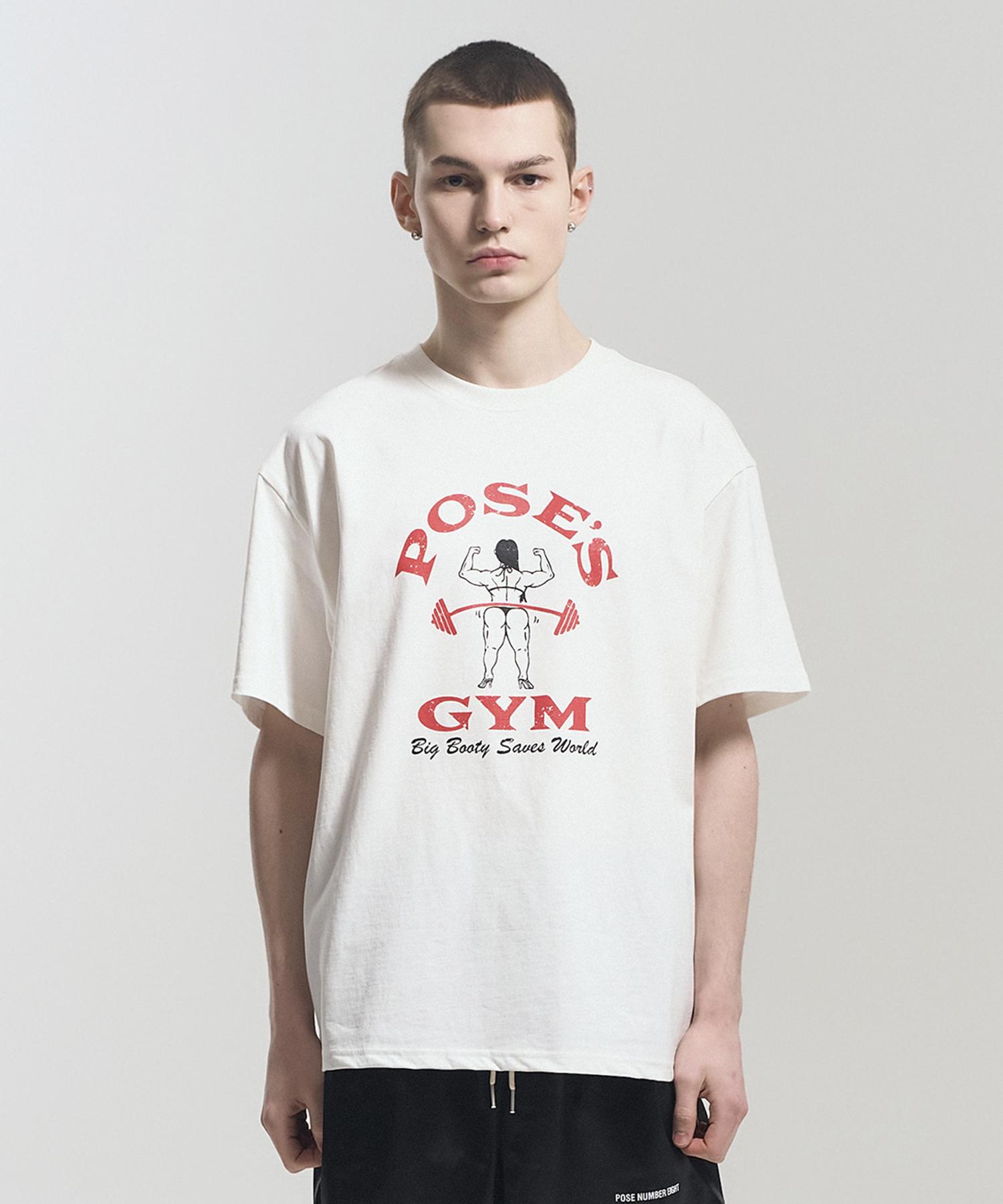 Pose Number Eight Pose Gym Tee (White) 1