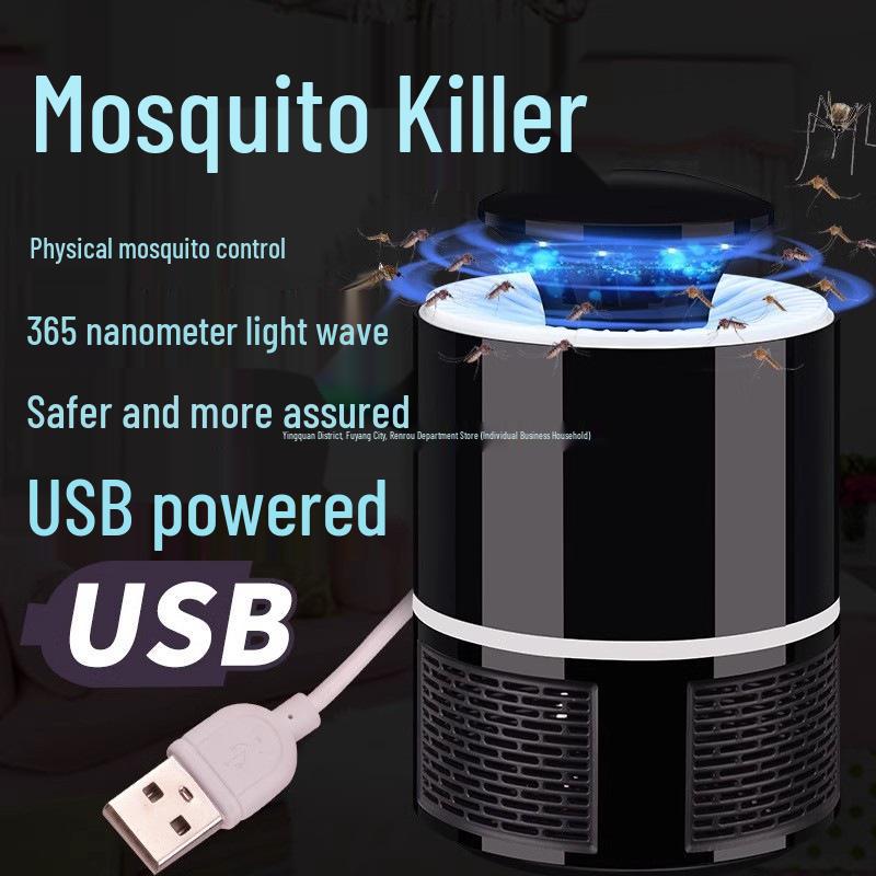 Silent Automatic UV Mosquito Killer Lamp - Black Tech Repellent for Bedroom