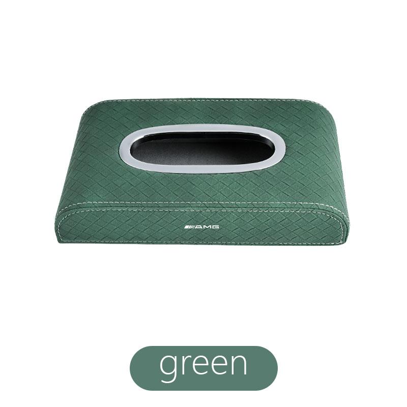 GLC GLB Car Tissue Box Leather Paper Towel Storage Bag Auto Accessories For Mercedes Benz AMG W206 W204 W205 W212 W213 W221 W22