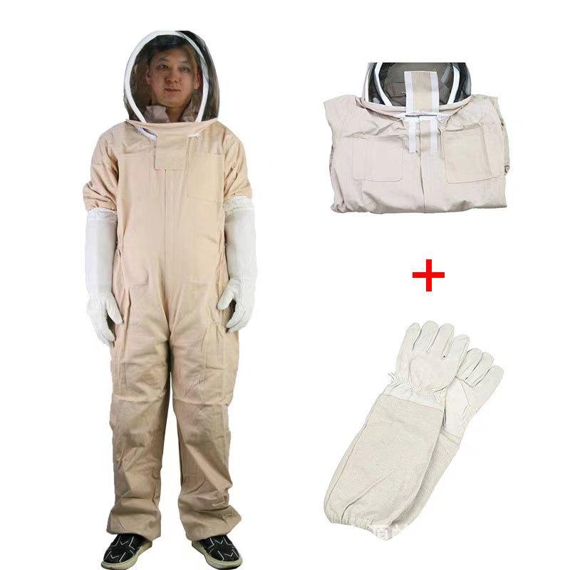 Bee Suit with Gloves Beekeeping Protective Suits Professional Beekeeping Suit for Men Women,Bee Keeper Gear Coveralls Bee Safety L