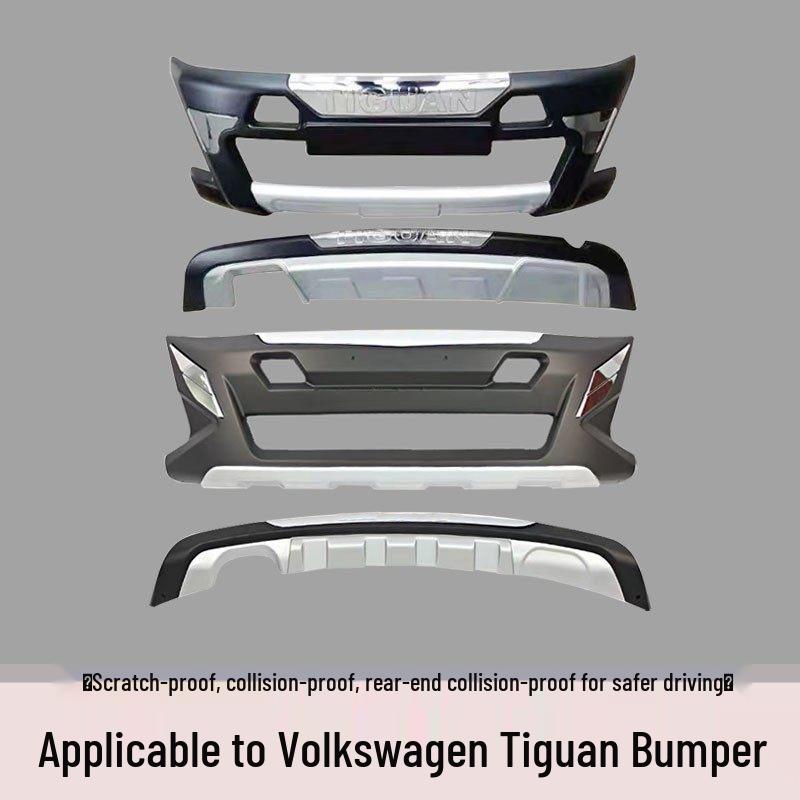 Fits 13 Tiguan models: front/rear bumpers; 15 models: front bumper guard; 16-18 models: front/rear bumper guards.