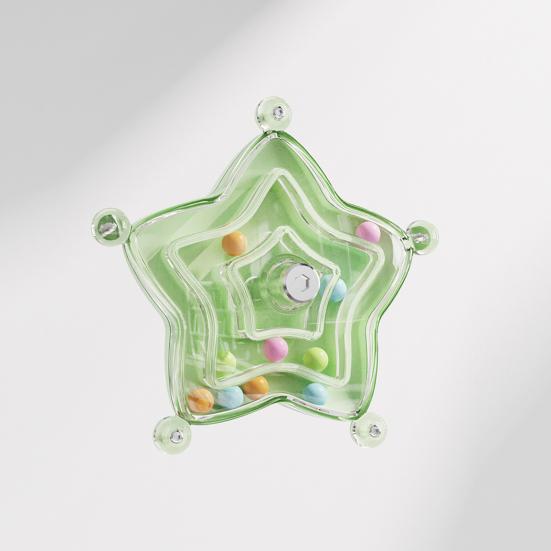 Parrot Spinner Toy Plastic Rotating Wheel Birds Chew Toy Star Shaped Spinning Rattle Enrichment Cage Accessory for Parakeets Conures Cockatiels