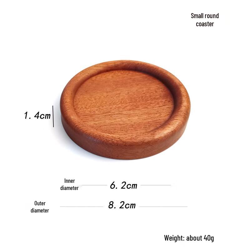 ZISIZ Solid Wood Lotus Root Coasters