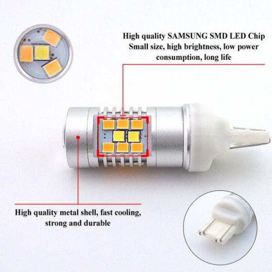 Switchback 28-SMD LED Kit for 2015-17 Ford Mustang Turn Signal w/ Parking Bulbs