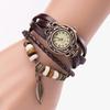 Şık Moda Bayan Elbise Saatleri Kadınlar İçin Vintage Kol Saatleri Deri Bant Küçük Kadran Kadın Kuvars Saat Montre Femme