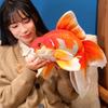 Goldfish  Lucky Koi Animals Plush Toys  Goldfish Cartoon Sift Dolls Kids Birthday Gifts Decor Throw Pillow Home Decor