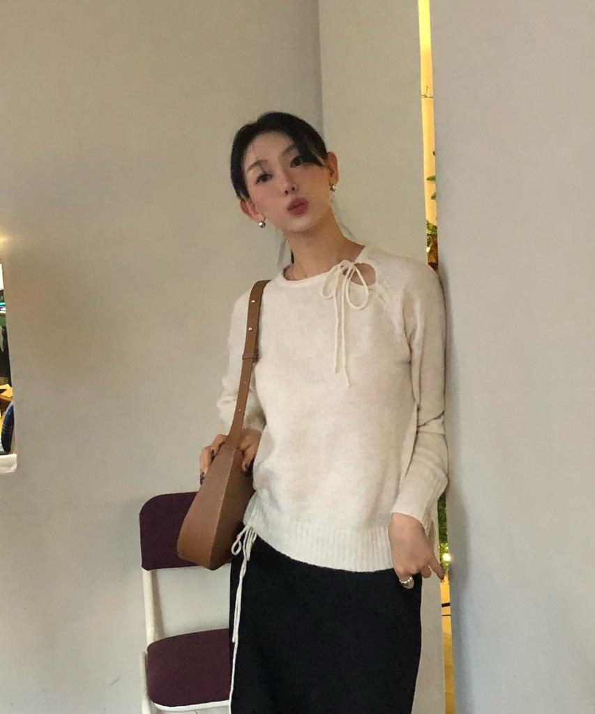 AHWE String Sweater_Light Beige